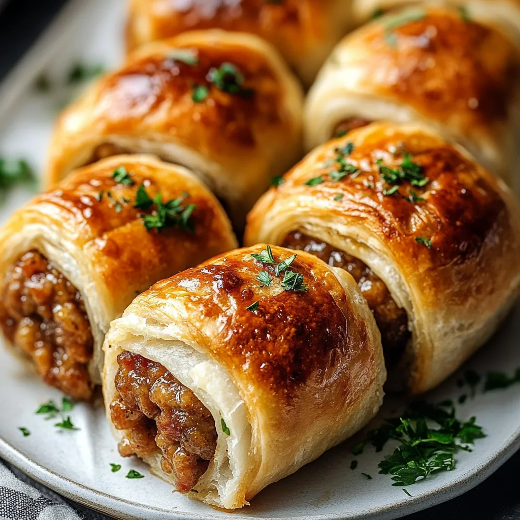 A plate of food with a pastry on it.