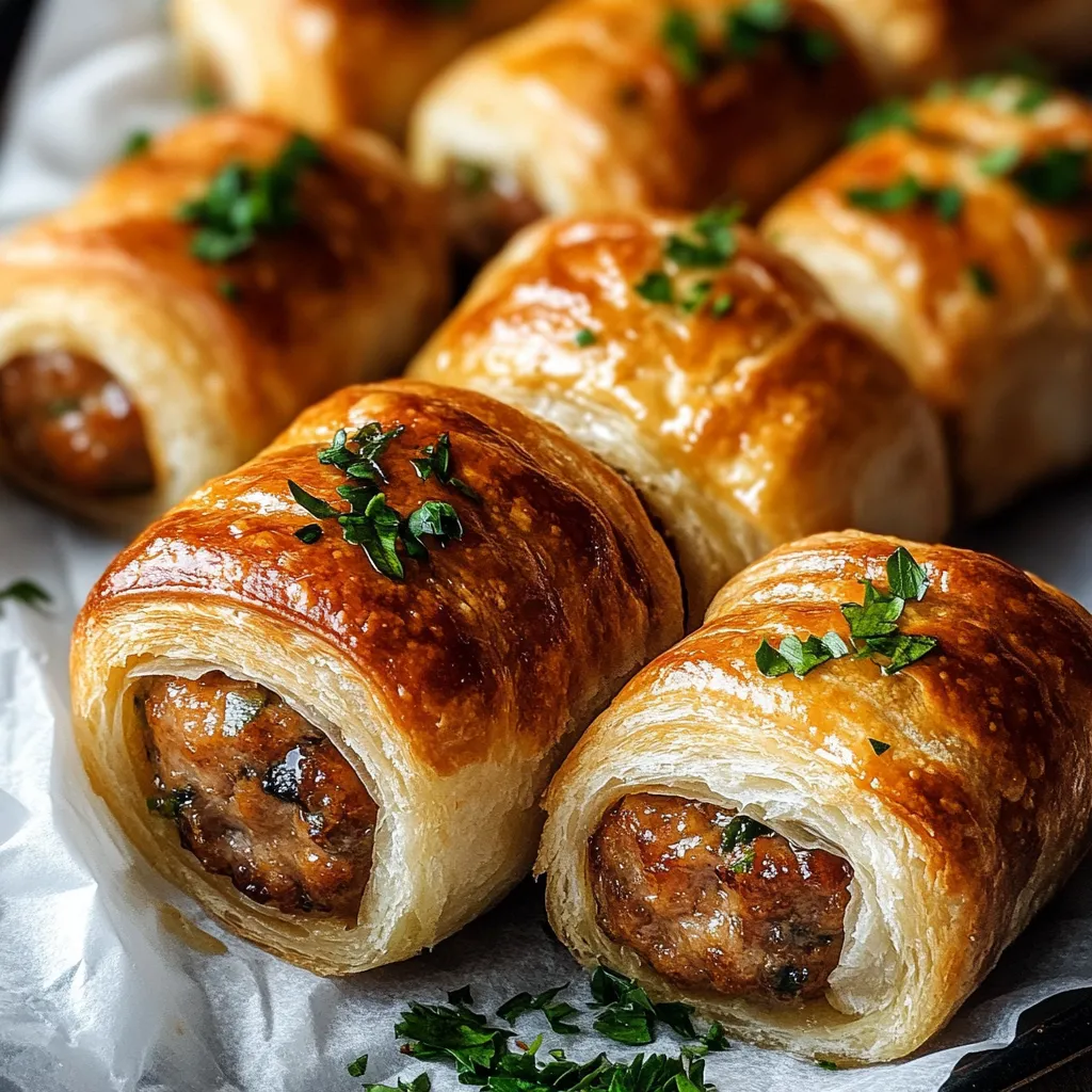 A plate of meat and cheese filled pastries.