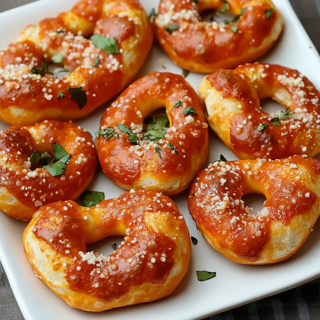 A plate of pizza with cheese and herbs.