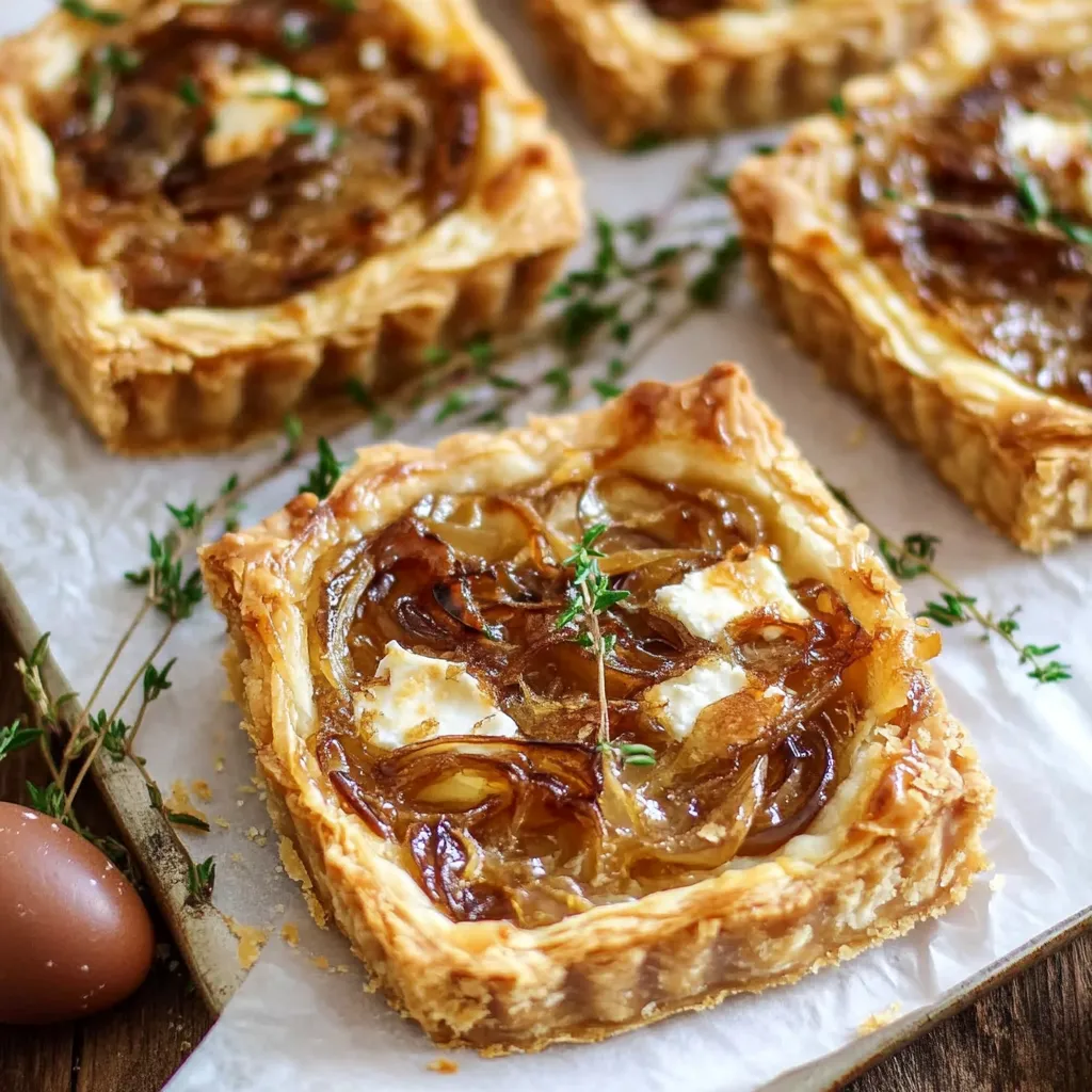 A tray of quiches with onions.