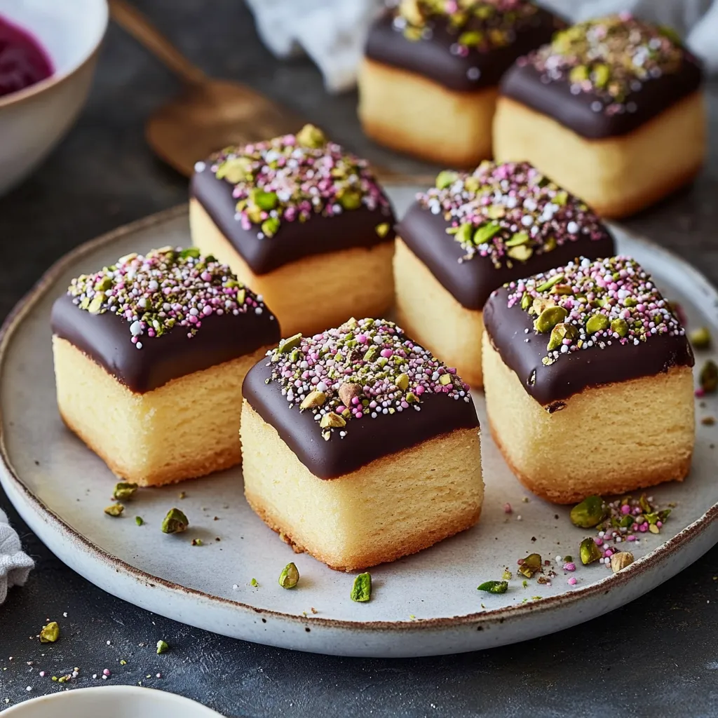 A plate of chocolate and almond cookies.