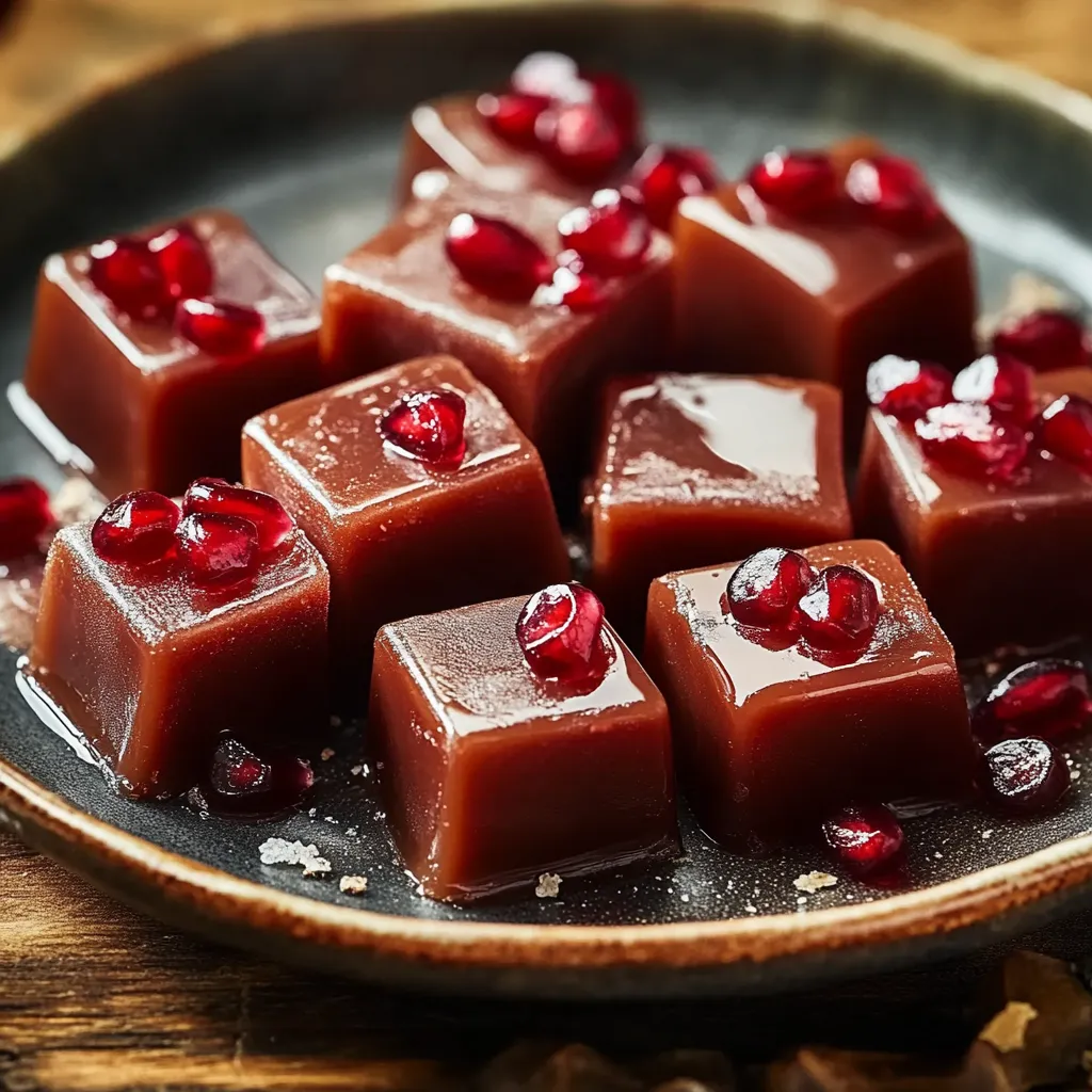 A plate of chocolate covered cherries.