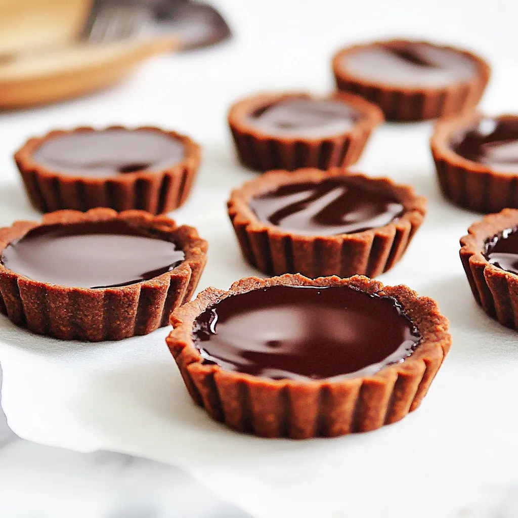 Chocolate desserts in small cups.