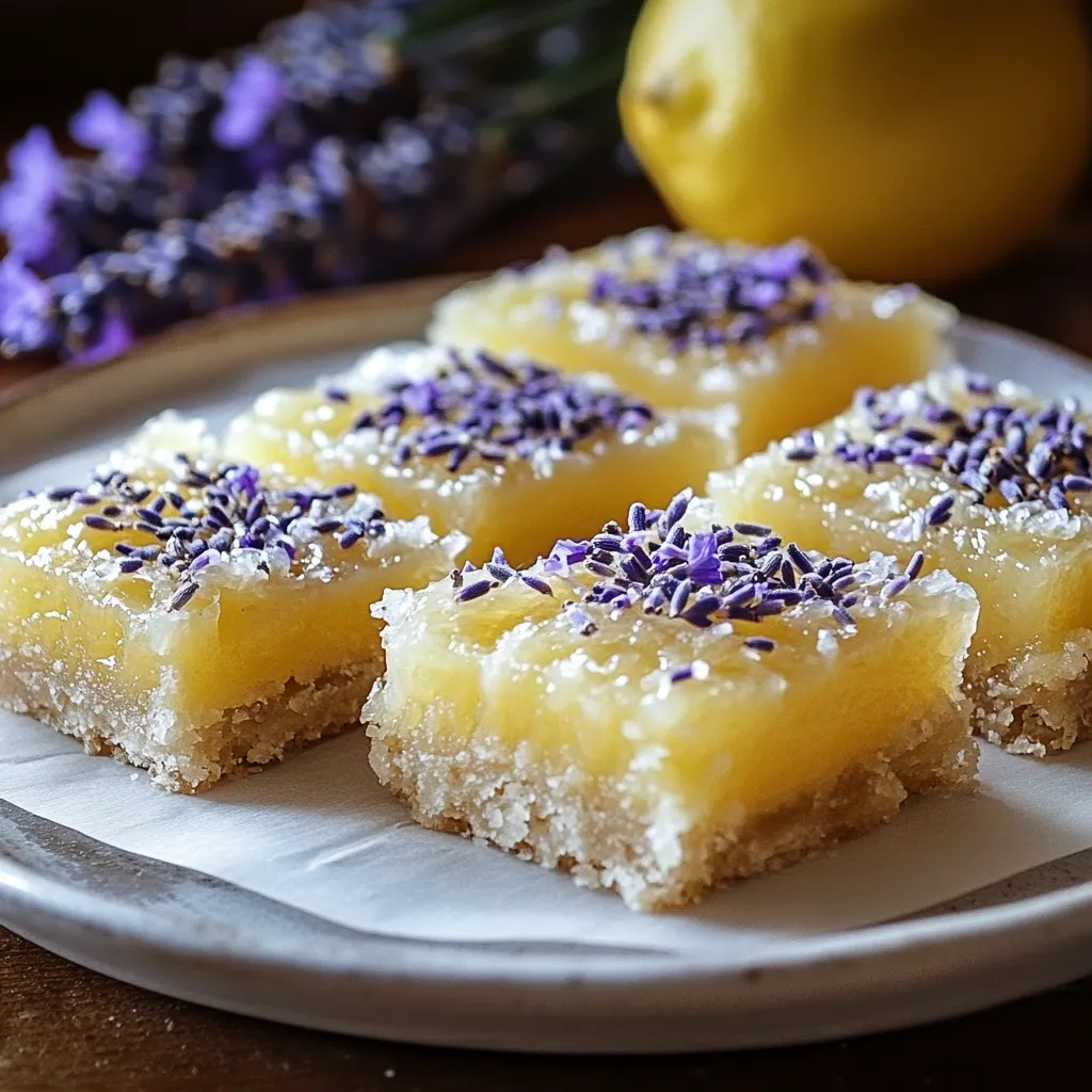 A plate of desserts with purple and yellow toppings.