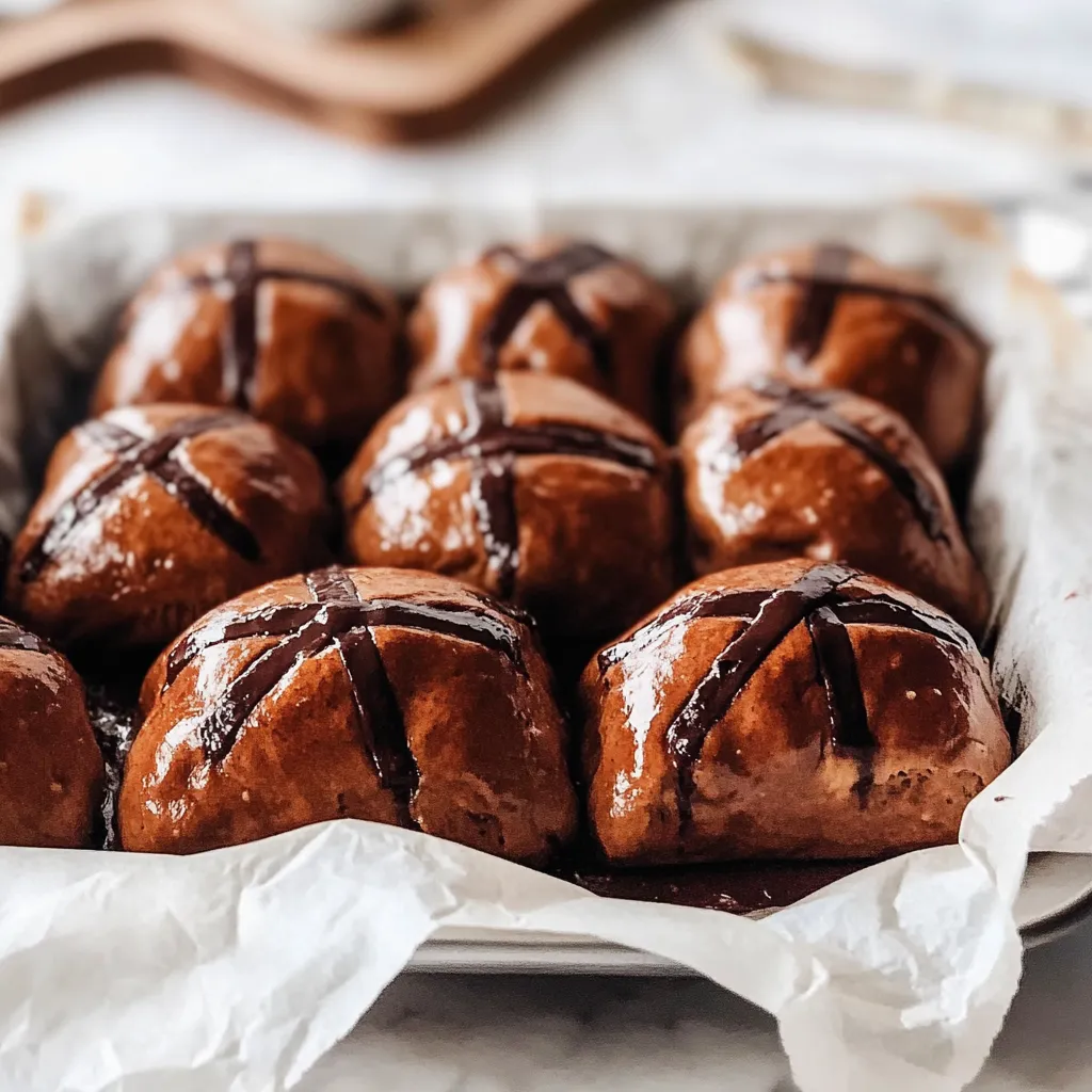 A tray of chocolate covered doughnuts.