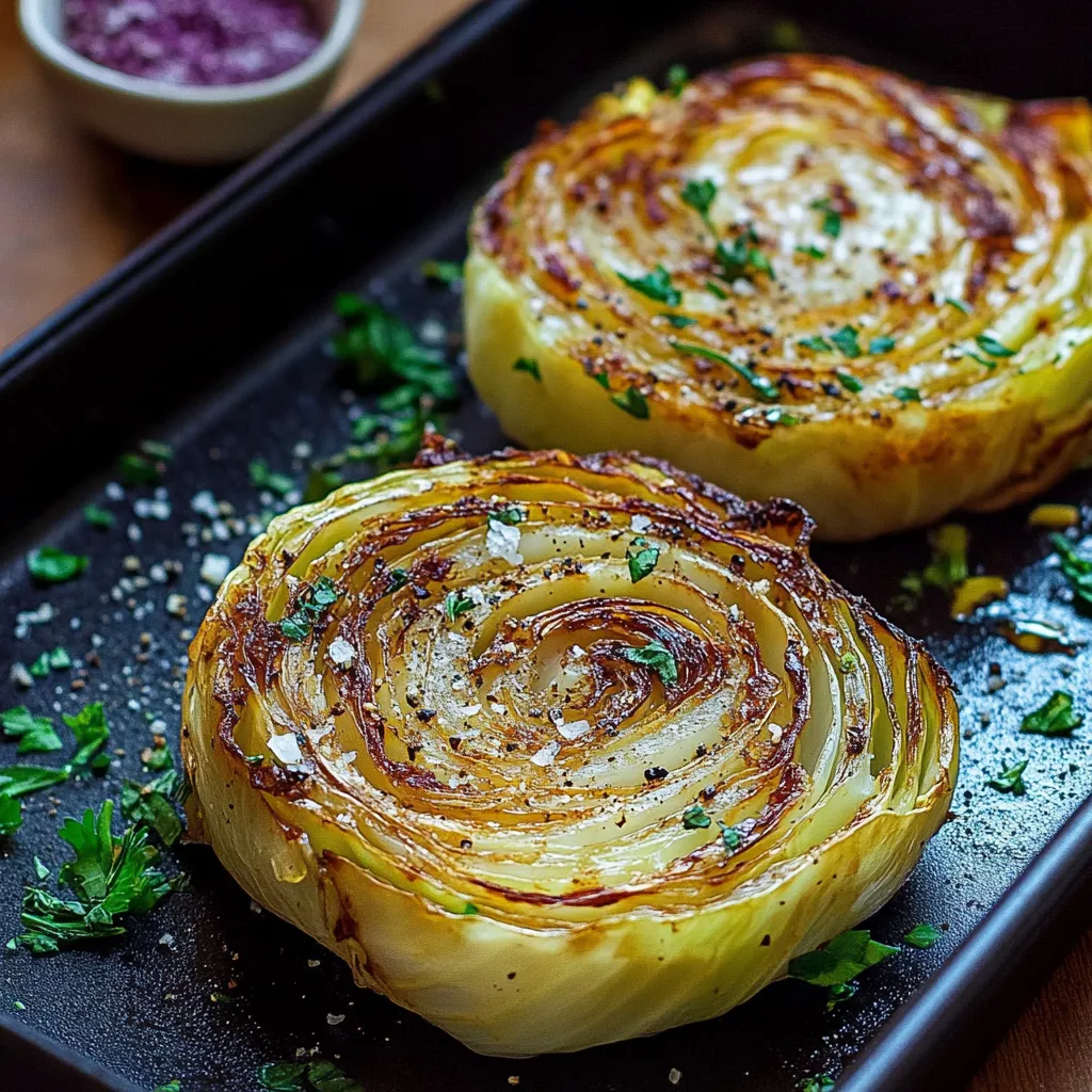 Two roasted vegetables on a black tray.