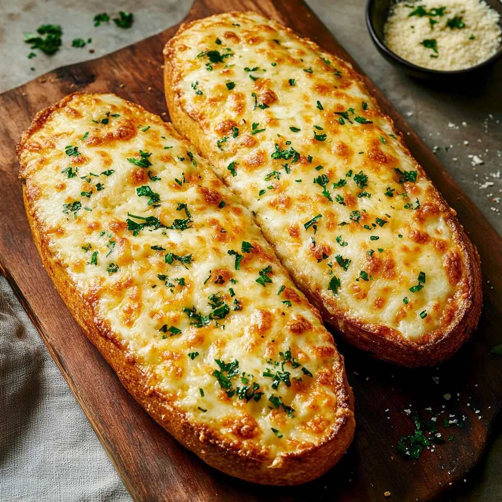 Two pieces of bread with cheese on top.