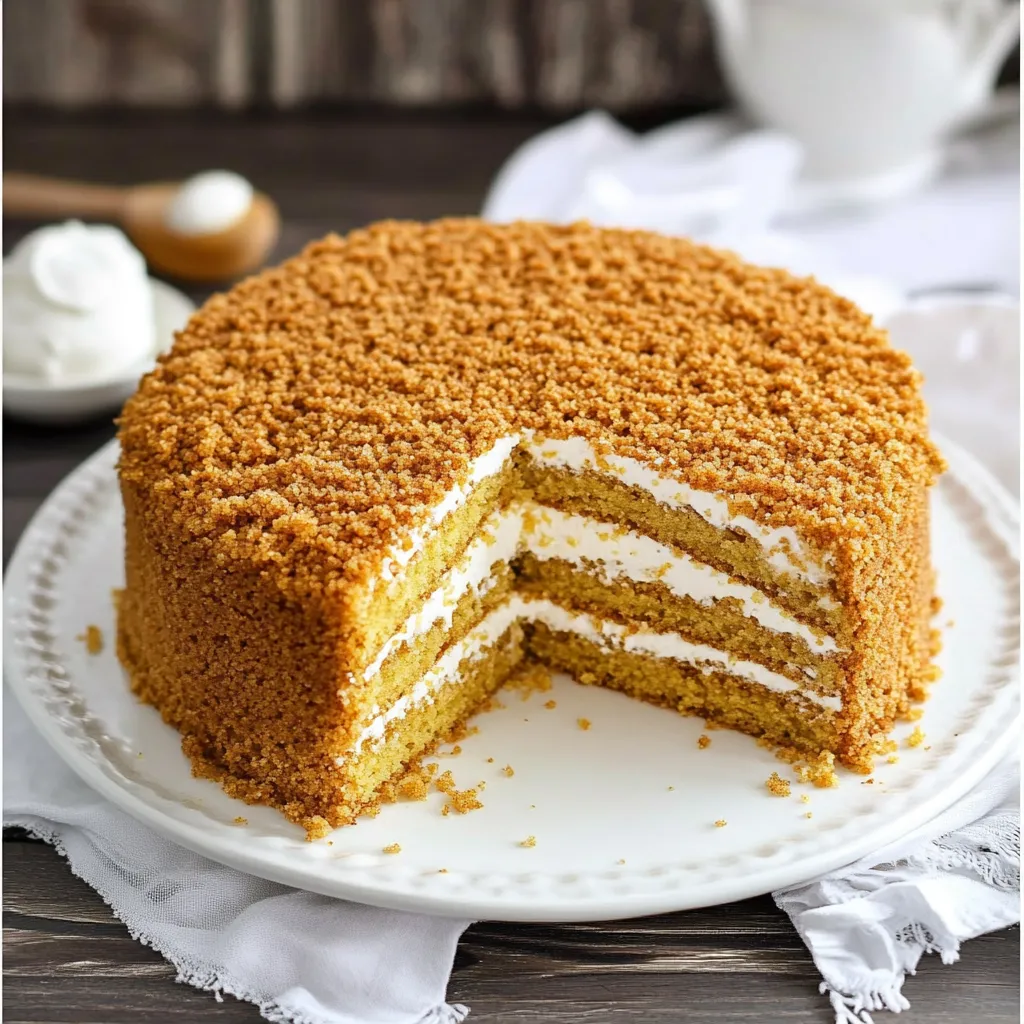 A slice of cake on a plate.