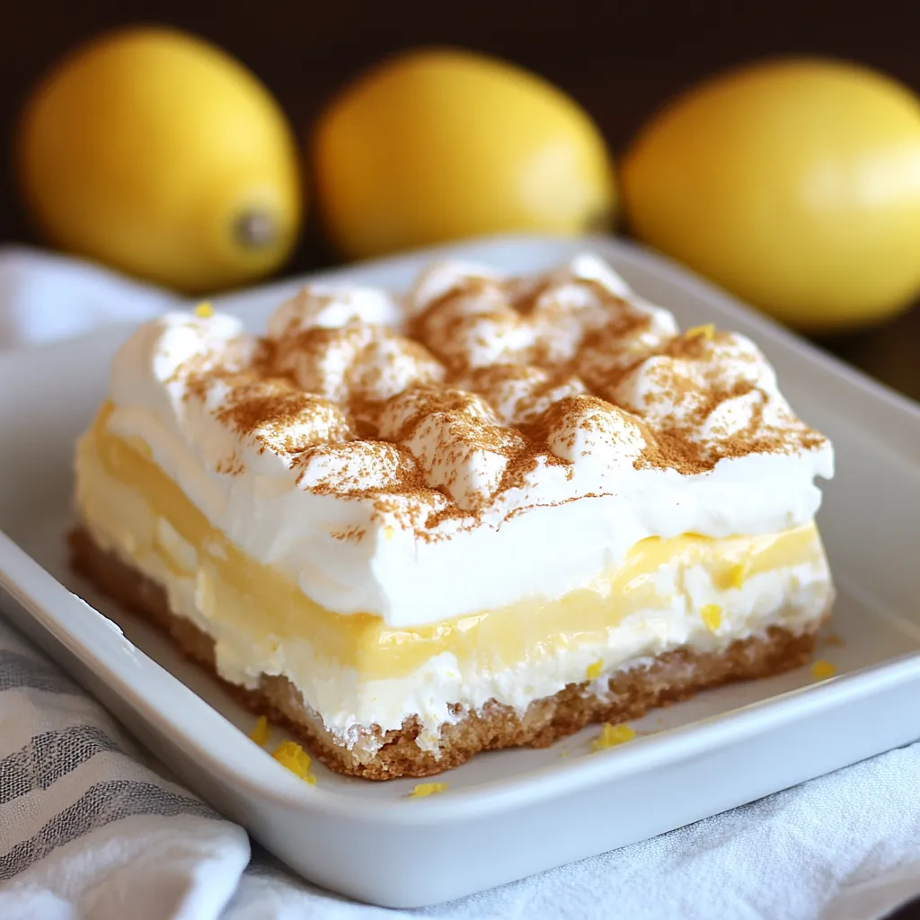 A slice of lemon meringue pie with whipped cream on top.