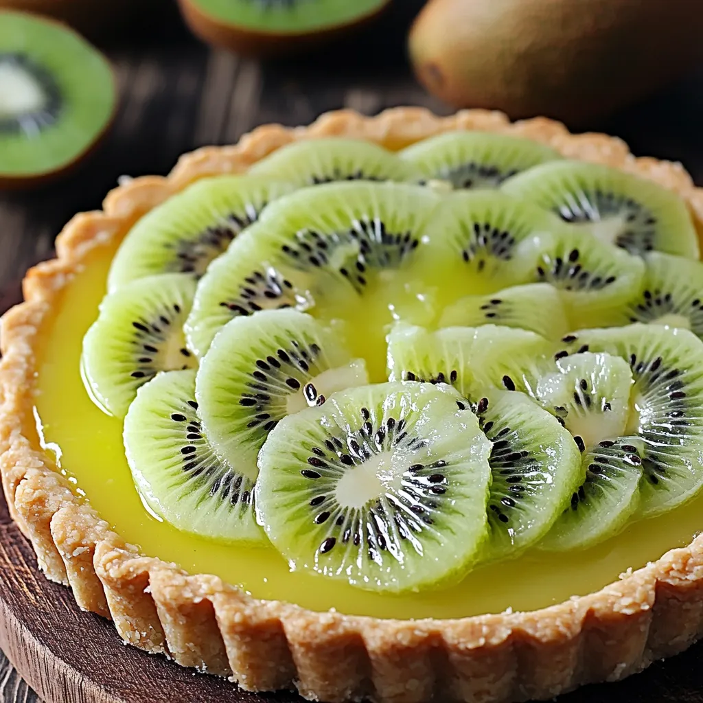 A slice of kiwi pie.
