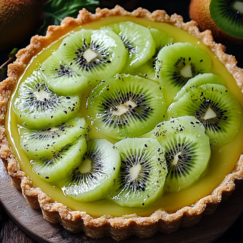 A slice of kiwi pie.