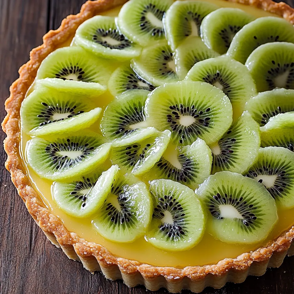 A slice of kiwi pie.