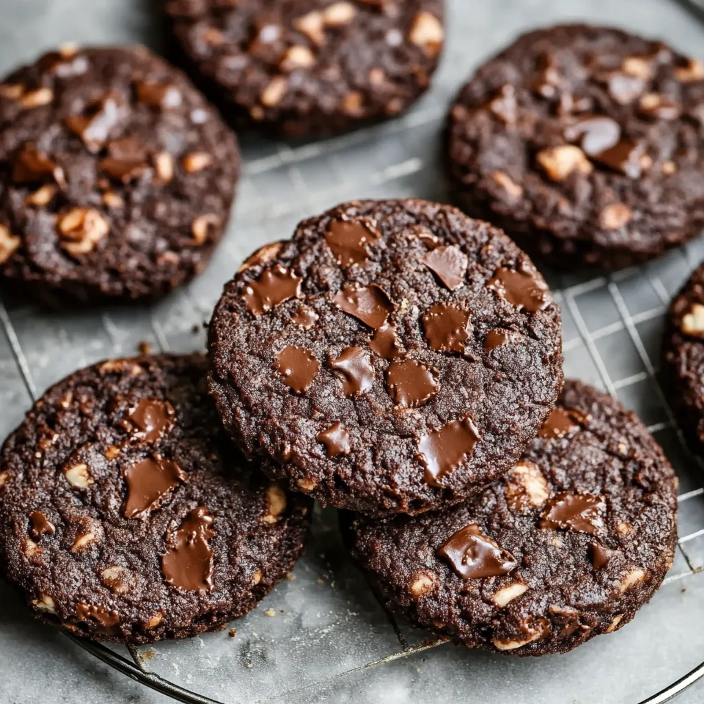 A plate of chocolate chip cookies.