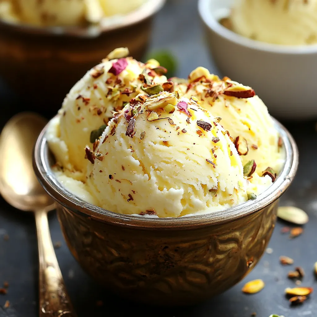 A bowl of ice cream with nuts on top.