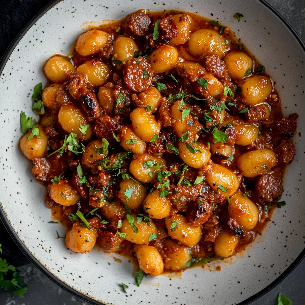 A bowl of pasta with tomato sauce.
