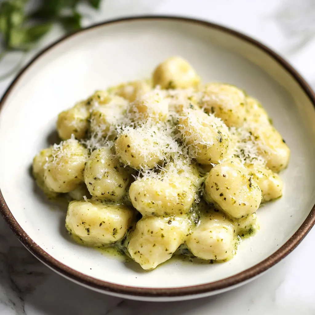 A bowl of pasta with cheese on top.