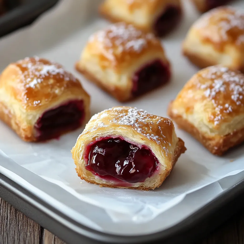 A tray of pastries with jelly filling.