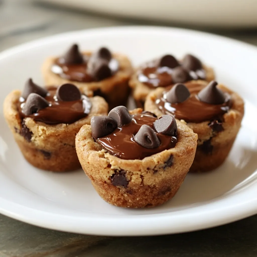 A plate of chocolate chip cookies.