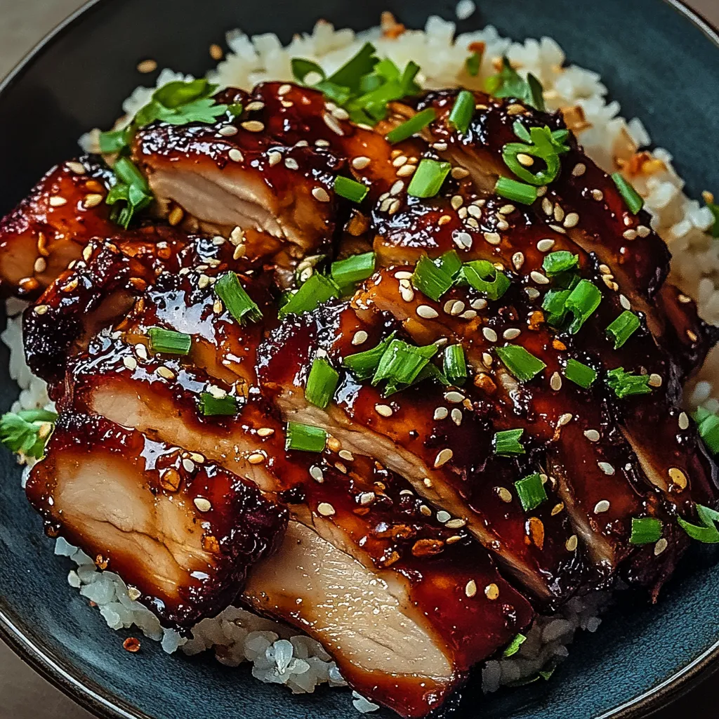 A plate of food with rice and meat.
