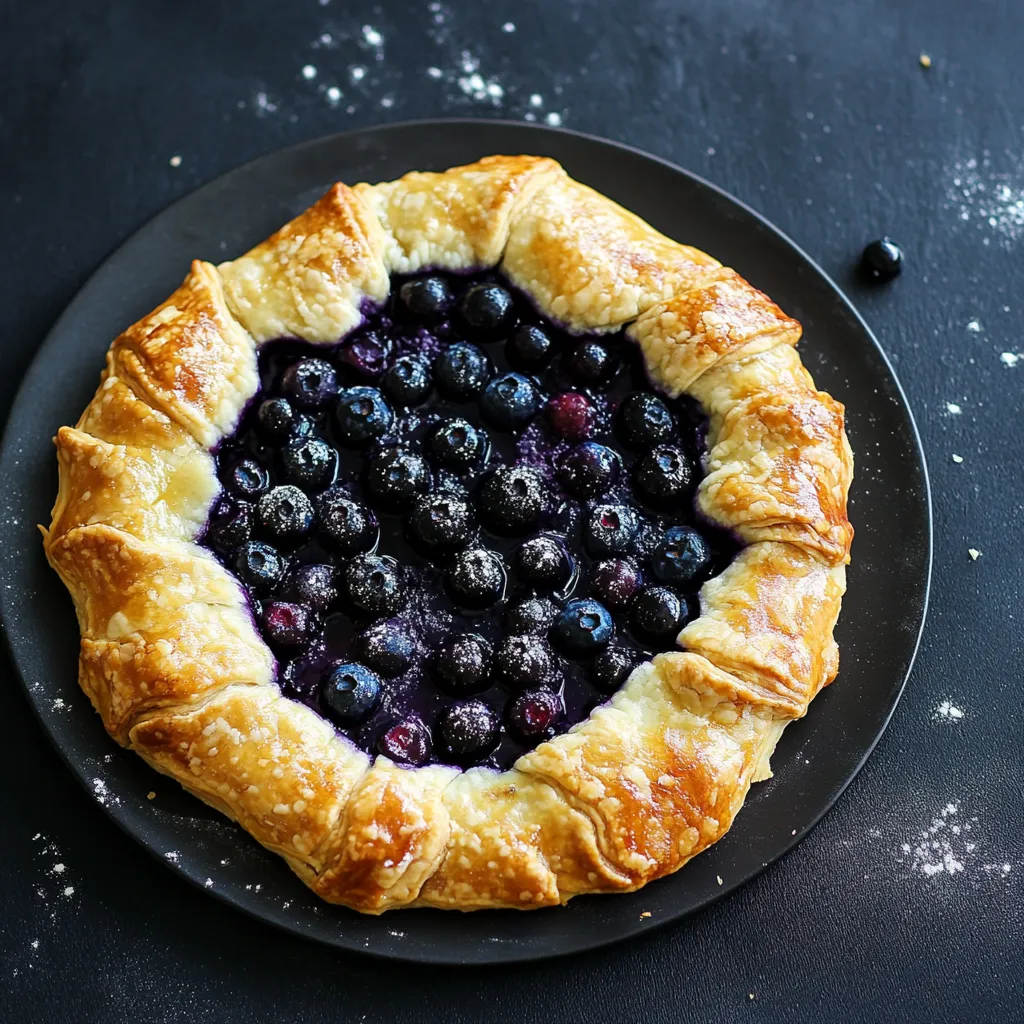 A blueberry pastry with a blueberry filling.