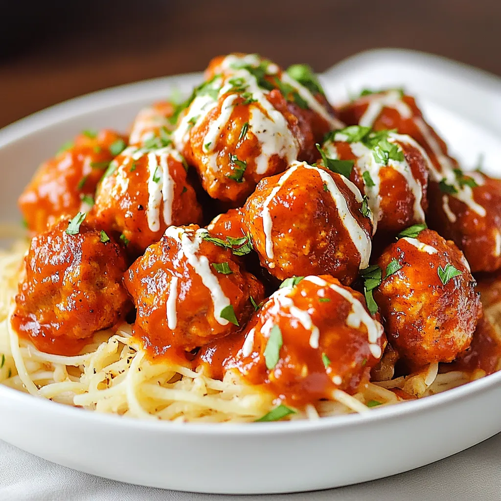 A plate of meatballs with sauce and cheese.