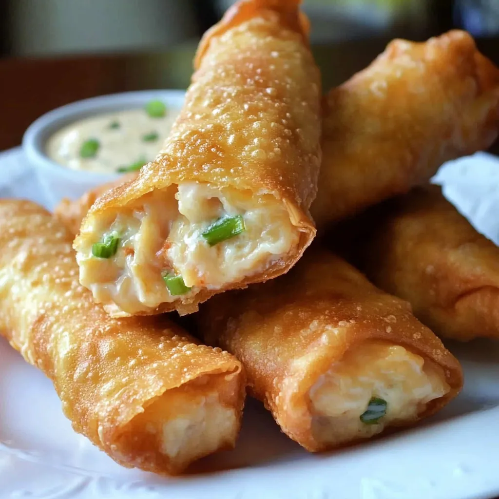 A plate of food with a dipping sauce.