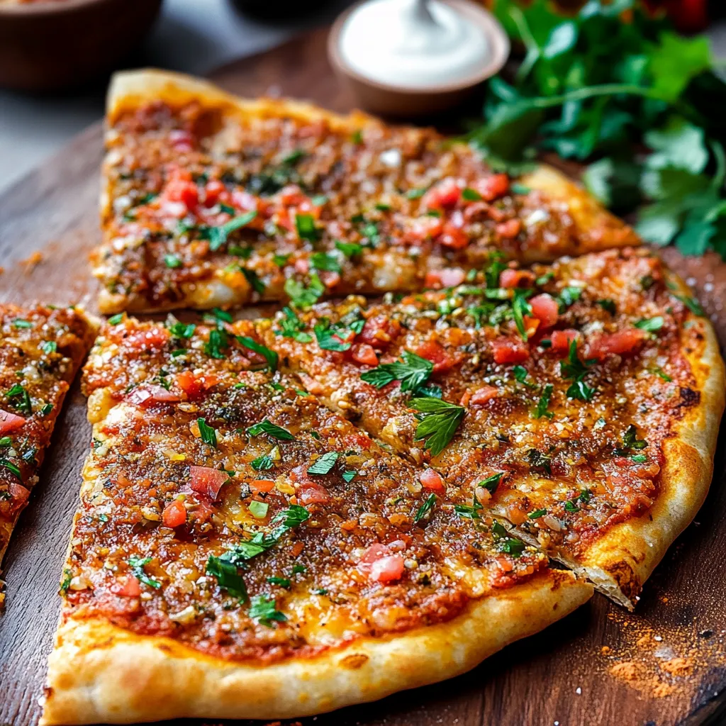 A slice of pizza with tomatoes and basil.