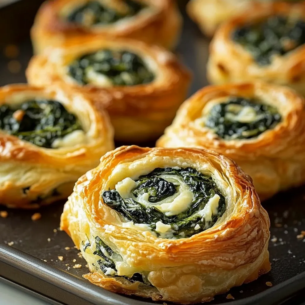 A tray of green and white pastries.