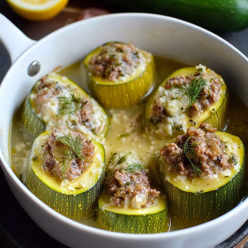 A white bowl of food with a yellow zucchini.
