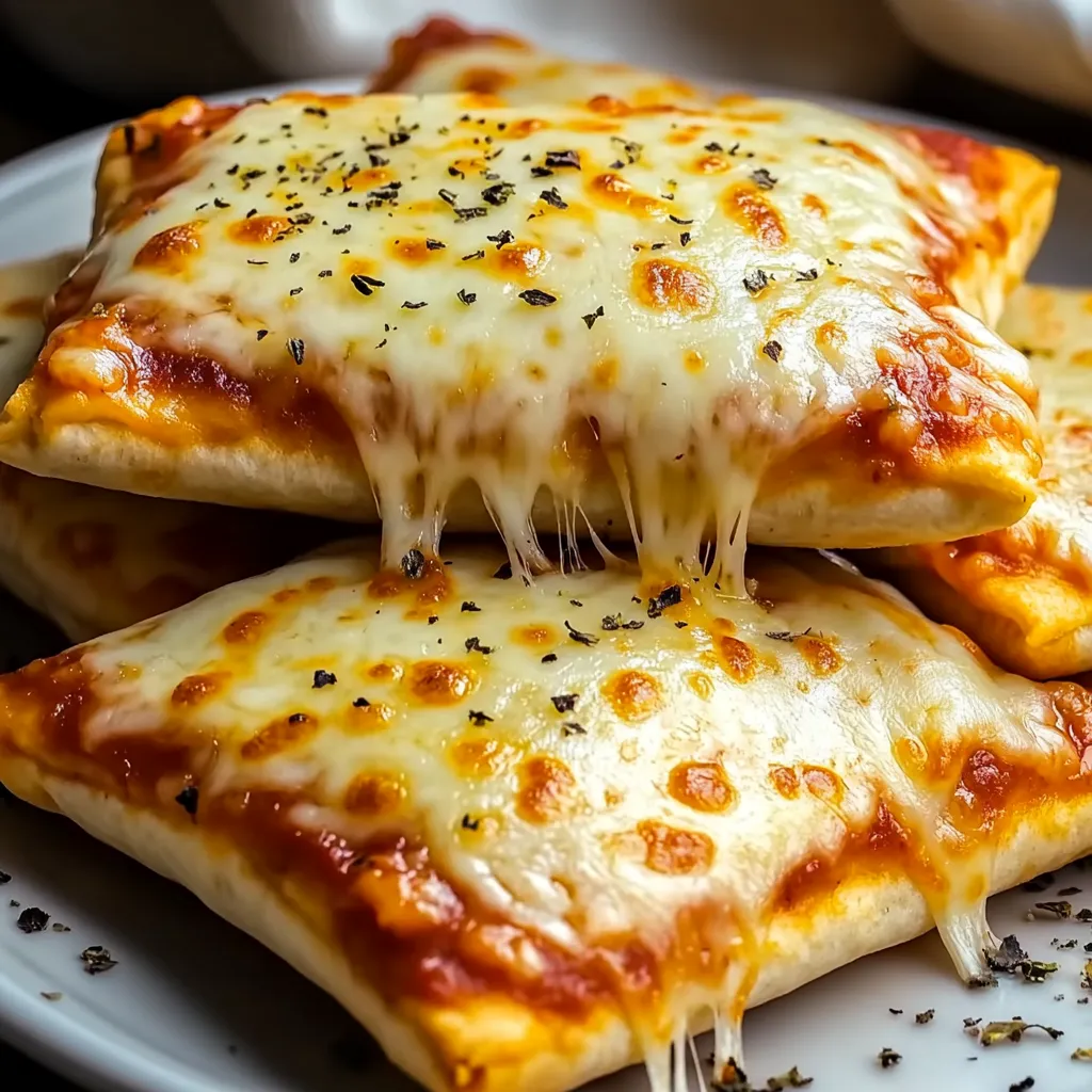 A plate of cheese pizza with melted cheese.