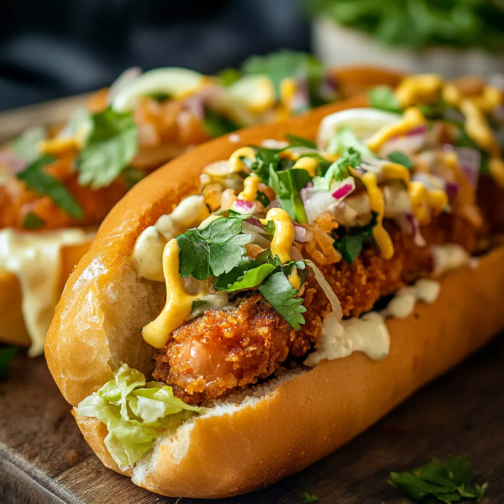 A hot dog with lettuce and mustard.