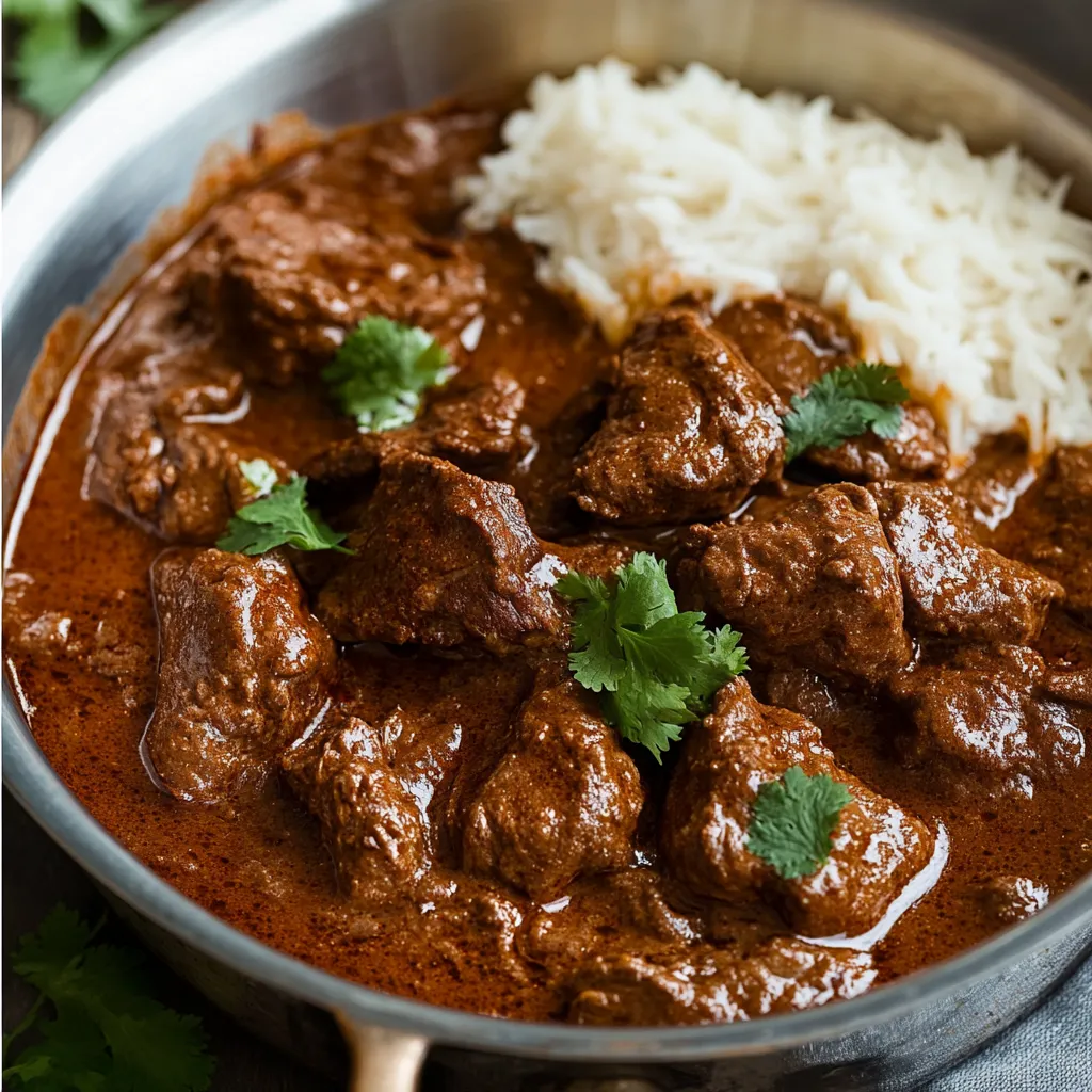 A bowl of meat and rice.