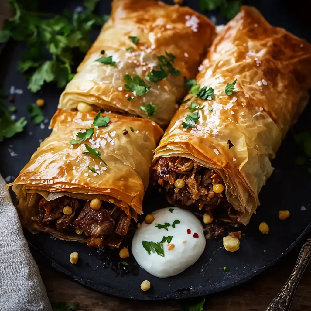 A plate of food with meat and cheese.