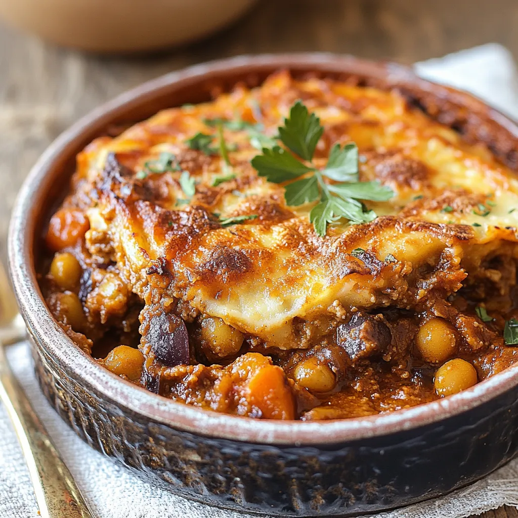 A bowl of food with a spoon in it.
