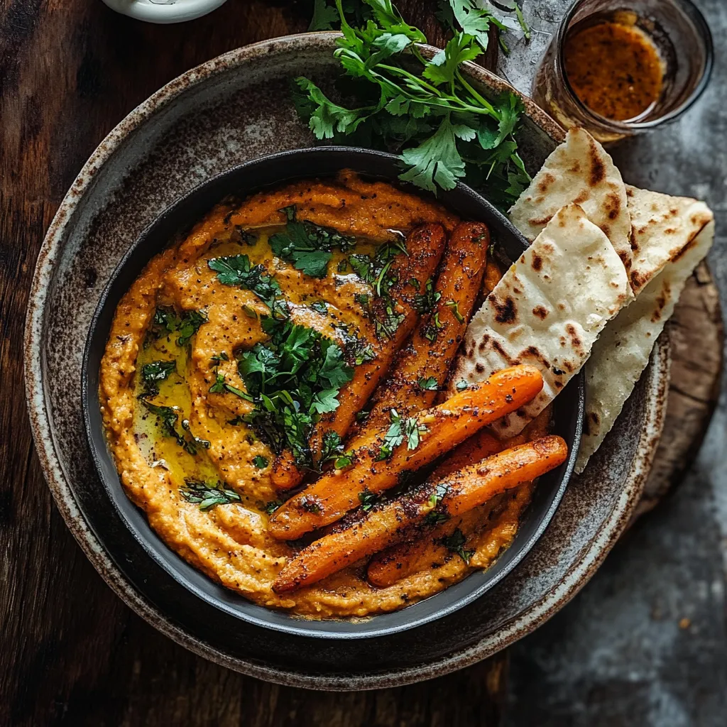 A bowl of food with carrots and a spoon.