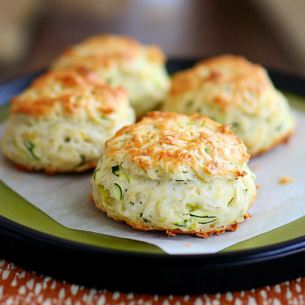 Three biscuits on a plate.