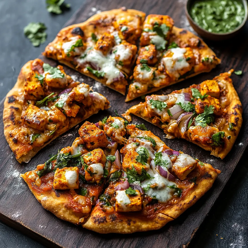 A pizza with a variety of toppings.