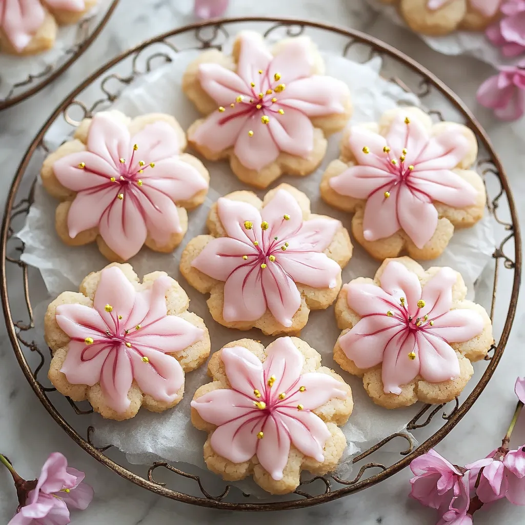 A plate of cookies with pink frosting and yellow sprinkles.